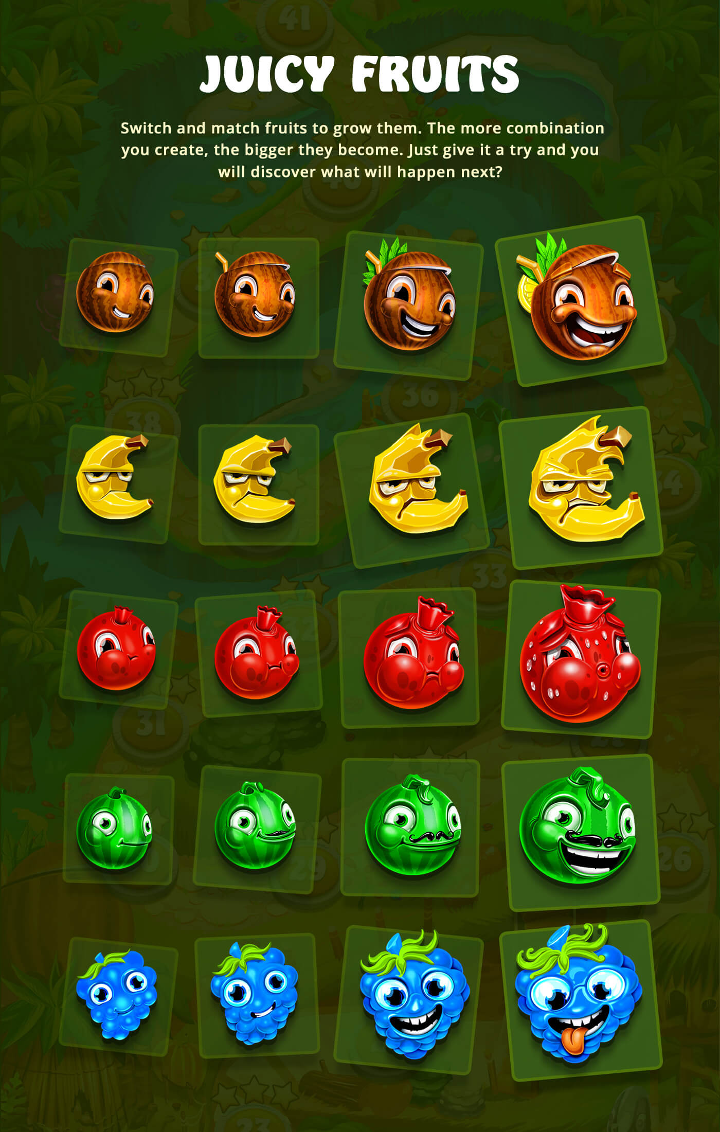 Jungle Jam fruits